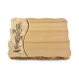 Grabplatte Woodland/Wave Ähren 2 (Bronze)