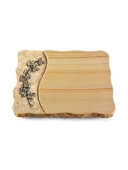 Grabplatte Woodland/Wave Efeu (Bronze)