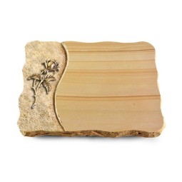 Grabplatte Woodland/Wave Rose 2 (Bronze)