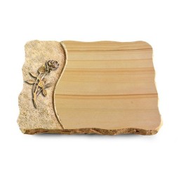Grabplatte Woodland/Wave Rose 6 (Bronze)