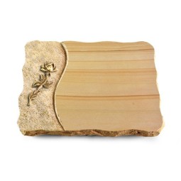 Grabplatte Woodland/Wave Rose 7 (Bronze)