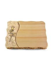 Grabplatte Woodland/Wave Rose 8 (Bronze)