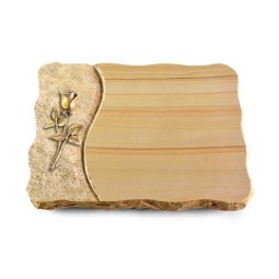 Grabplatte Woodland/Wave Rose 8 (Bronze)