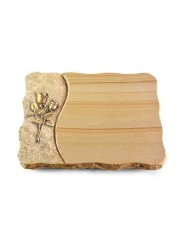 Grabplatte Woodland/Wave Rose 11 (Bronze)