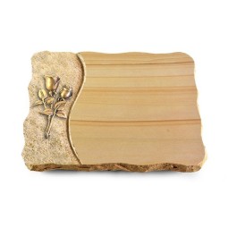 Grabplatte Woodland/Wave Rose 11 (Bronze)