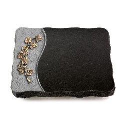 Grabplatte Indisch Black Wave Efeu (Bronze)