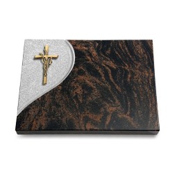 Grabtafel Aruba Folio Kreuz/Ähren (Bronze)