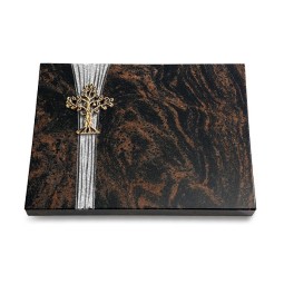 Grabtafel Aruba Strikt Baum 2 (Bronze)