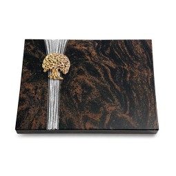 Grabtafel Aruba Strikt Baum 3 (Bronze)