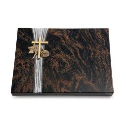 Grabtafel Aruba Strikt Kreuz 1 (Bronze)