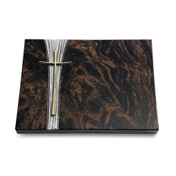 Grabtafel Aruba Strikt Kreuz 2 (Bronze)