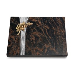 Grabtafel Aruba Strikt Rose 1 (Bronze)