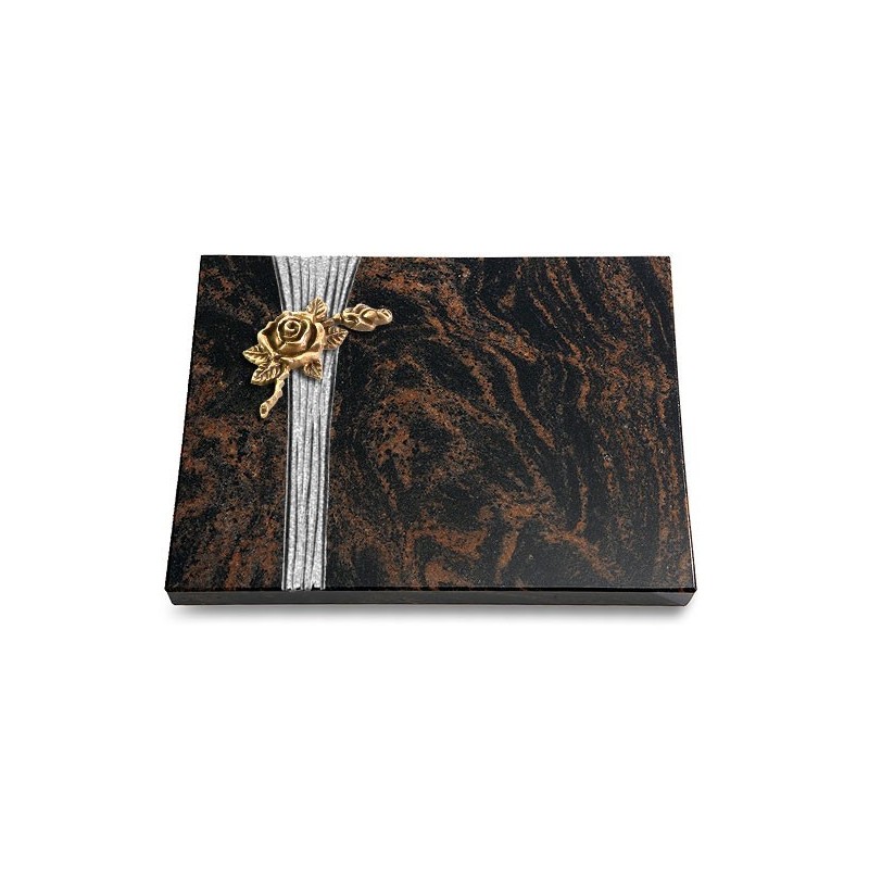 Grabtafel Aruba Strikt Rose 1 (Bronze)