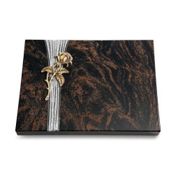 Grabtafel Aruba Strikt Rose 2 (Bronze)