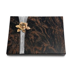Grabtafel Aruba Strikt Rose 4 (Bronze)