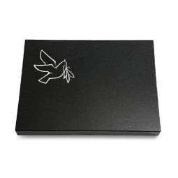 Grabtafel Indisch Black Pure Taube 1