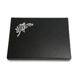 Grabtafel Indisch Black Pure Rose 1 (Alu)