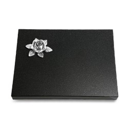 Grabtafel Indisch Black Pure Rose 4 (Alu)