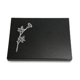 Grabtafel Indisch Black Pure Rose 9 (Alu)