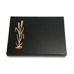 Grabtafel Indisch Black Pure Ähren 2 (Bronze)