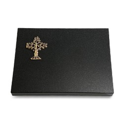 Grabtafel Indisch Black Pure Baum 2 (Bronze)