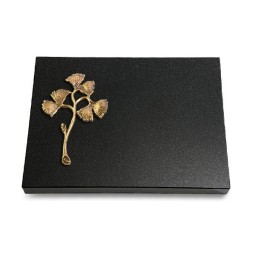 Grabtafel Indisch Black Pure Gingozweig 1 (Bronze)