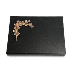 Grabtafel Indisch Black Pure Gingozweig 2 (Bronze)