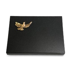 Grabtafel Indisch Black Pure Taube (Bronze)