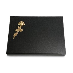 Grabtafel Indisch Black Pure Rose 7 (Bronze)