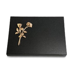Grabtafel Indisch Black Pure Rose 10 (Bronze)