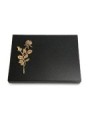 Grabtafel Indisch Black Pure Rose 13 (Bronze)