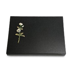 Grabtafel Indisch Black Pure Rose 8 (Color)
