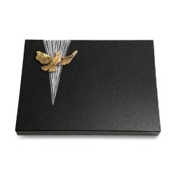 Grabtafel Indisch Black Delta Taube (Bronze)