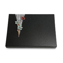 Grabtafel Indisch Black Delta Rose 4 (Color)