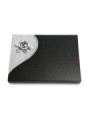 Grabtafel Indisch Black Folio Rose 4 (Alu)