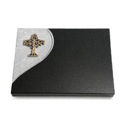 Grabtafel Indisch Black Folio Baum 2 (Bronze)