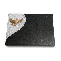 Grabtafel Indisch Black Folio Taube (Bronze)