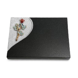 Grabtafel Indisch Black Folio Rose 7 (Color)