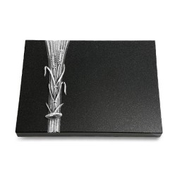 Grabtafel Indisch Black Strikt Ähren 2 (Alu)