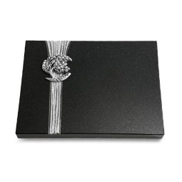 Grabtafel Indisch Black Strikt Baum 1 (Alu)