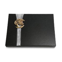 Grabtafel Indisch Black Strikt Baum 1 (Bronze)