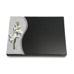 Grabtafel Indisch Black Wave Orchidee (Color)
