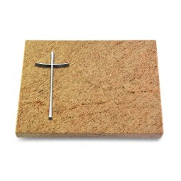 Grabtafel Kashmir Pure Kreuz 2 (Alu)