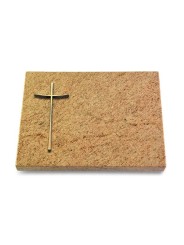 Grabtafel Kashmir Pure Kreuz 2 (Bronze)