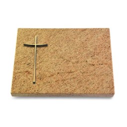Grabtafel Kashmir Pure Kreuz 2 (Bronze)