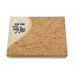 Grabtafel Kashmir Folio Kreuz 1 (Alu)