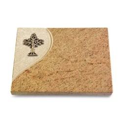 Grabtafel Kashmir Folio Baum 2 (Bronze)