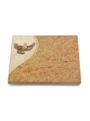 Grabtafel Kashmir Folio Taube (Bronze)