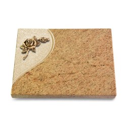 Grabtafel Kashmir Folio Rose 1 (Bronze)