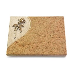 Grabtafel Kashmir Folio Rose 2 (Bronze)